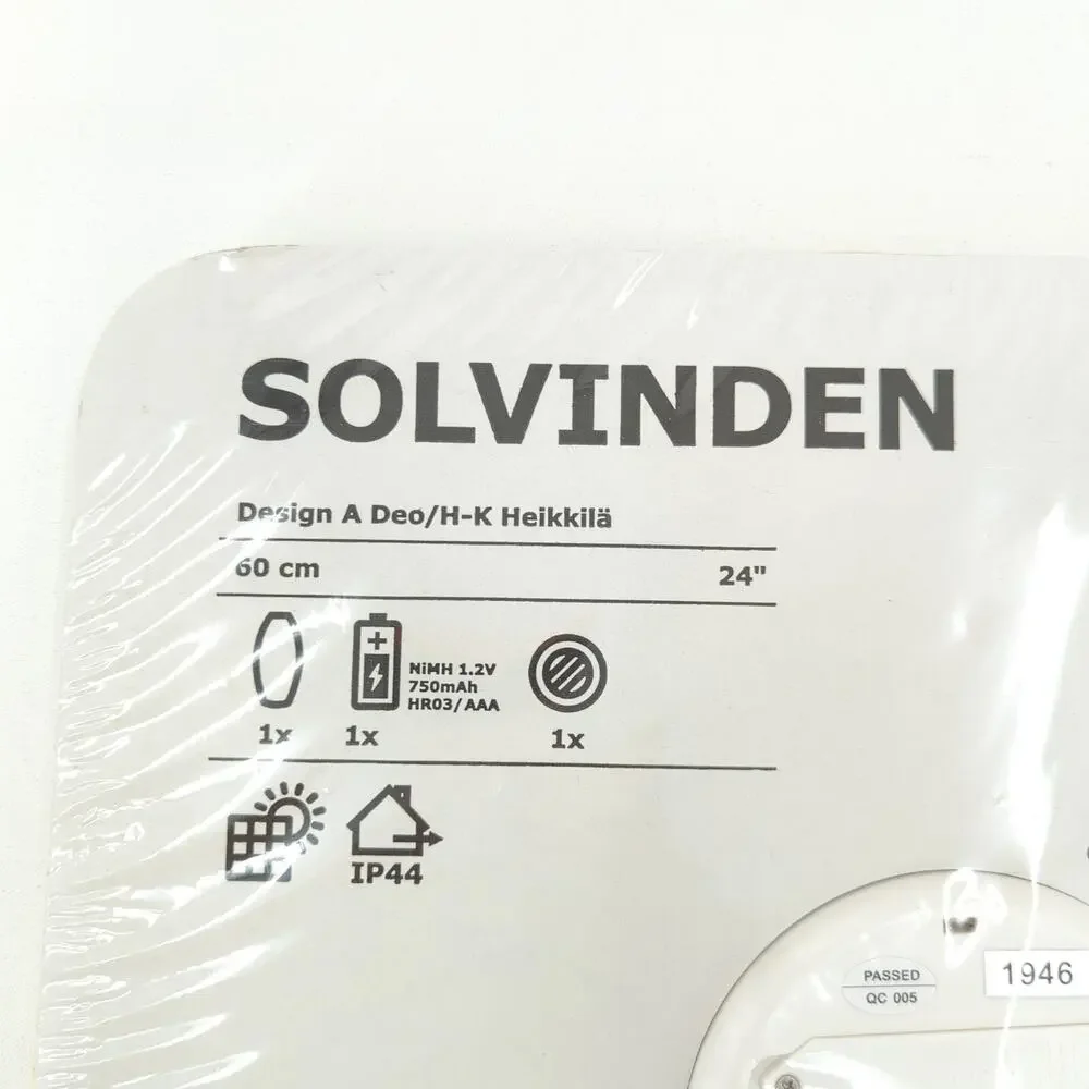 IKEA SOLVINDEN 2019 Solar Hanging Lamp Lantern Yellow Green Palm Tree 24